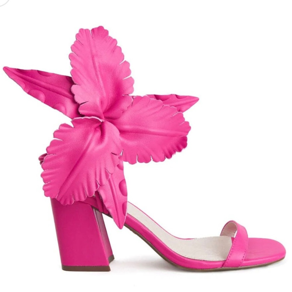 Cecilia New York Hibiscus Block Heels